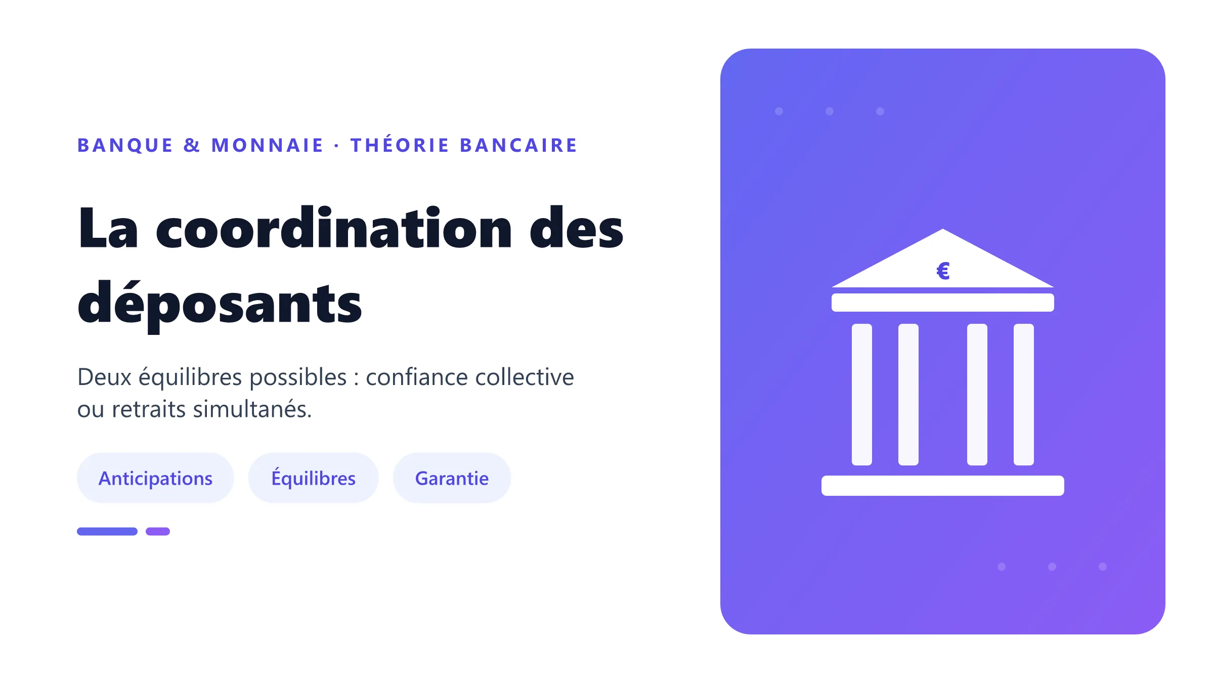 La coordination des déposants Déposants coordonnant leurs décisions de retrait.