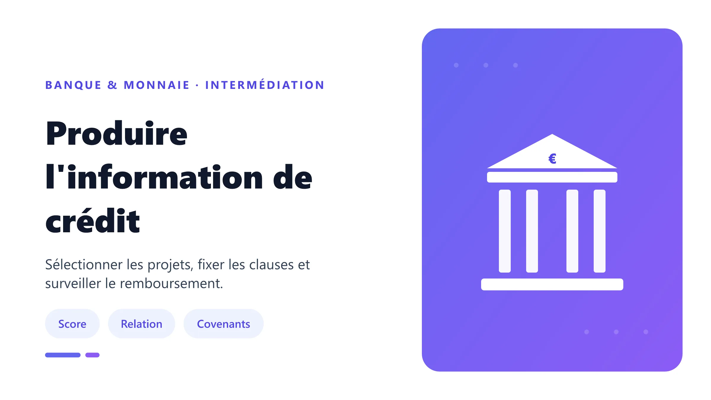 Banque analysant les informations d'un emprunteur.