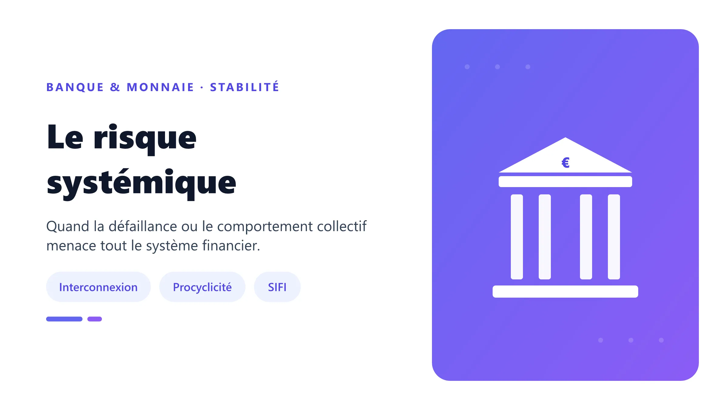 Le risque systémique Choc se propageant dans un réseau de banques.