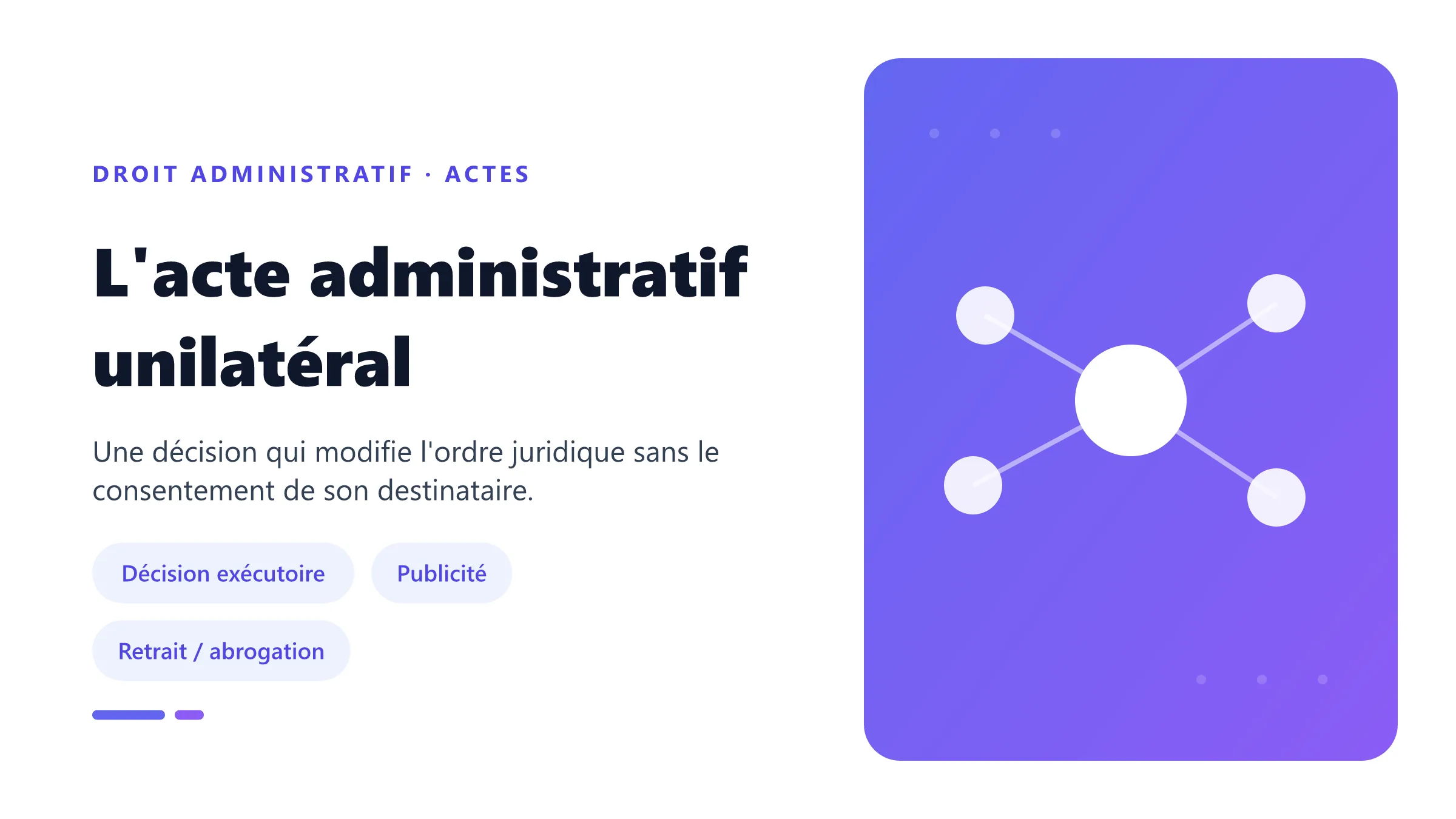 Acte administratif unilatéral : décision exécutoire, entrée en vigueur et sortie de vigueur.