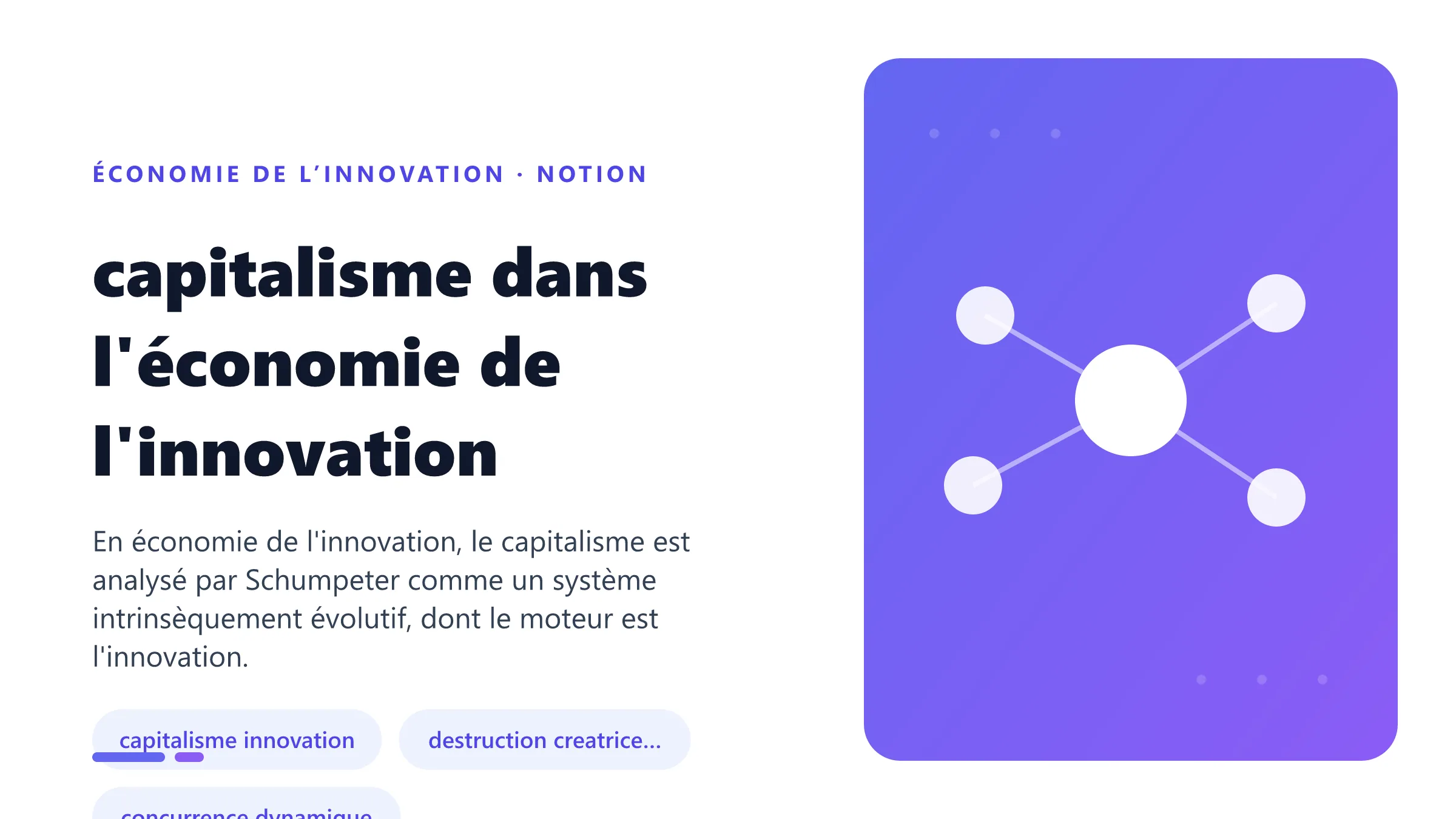 Illustration pédagogique de capitalisme dans l'économie de l'innovation en économie de l’innovation.