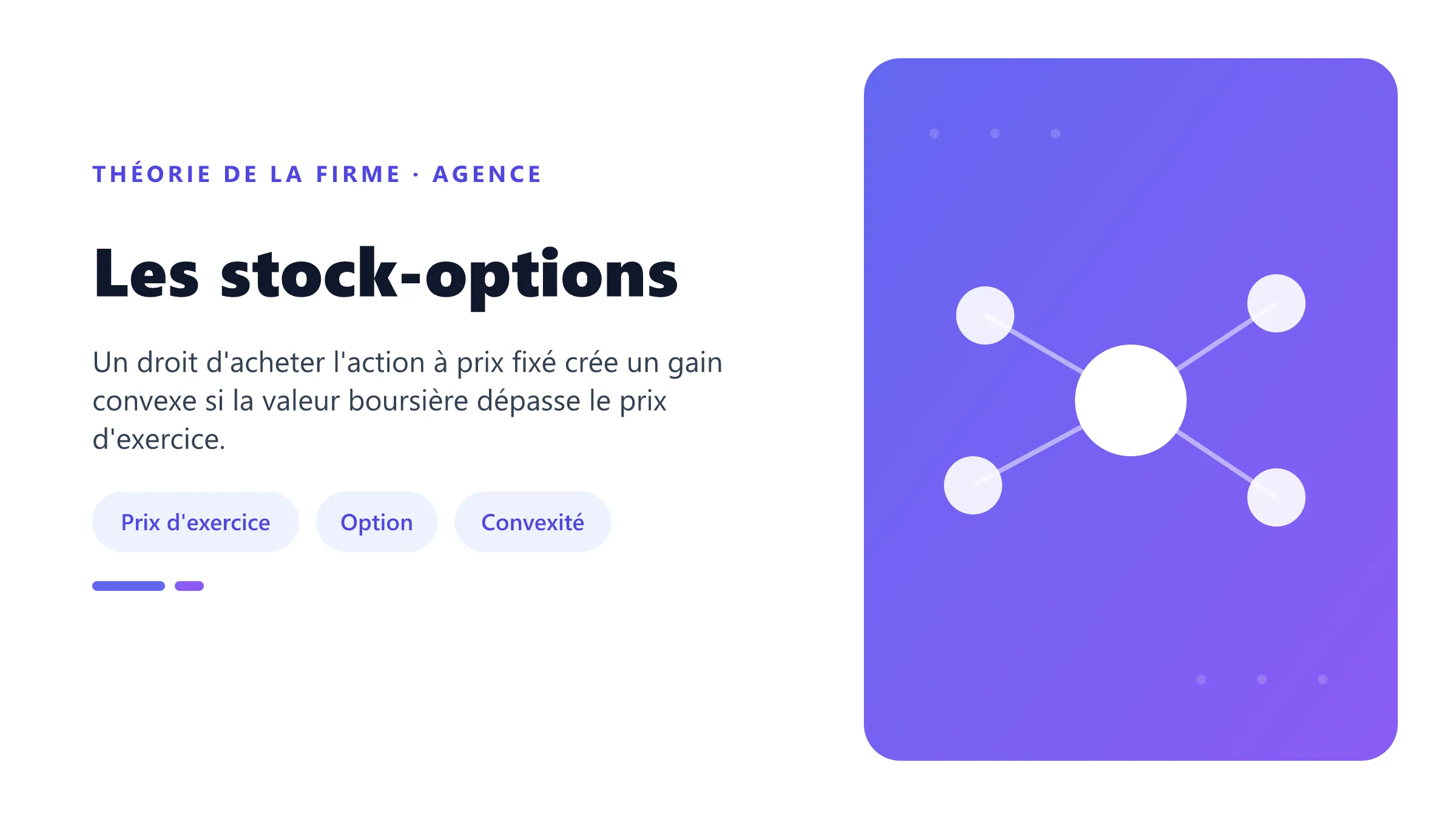 Les stock-options Gain des stock-options et effets incitatifs.