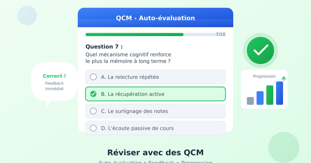 Réviser avec des QCM : méthode efficace pour réussir ses examens